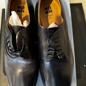MOMA Italian navy leather laced Oxford - Size 40